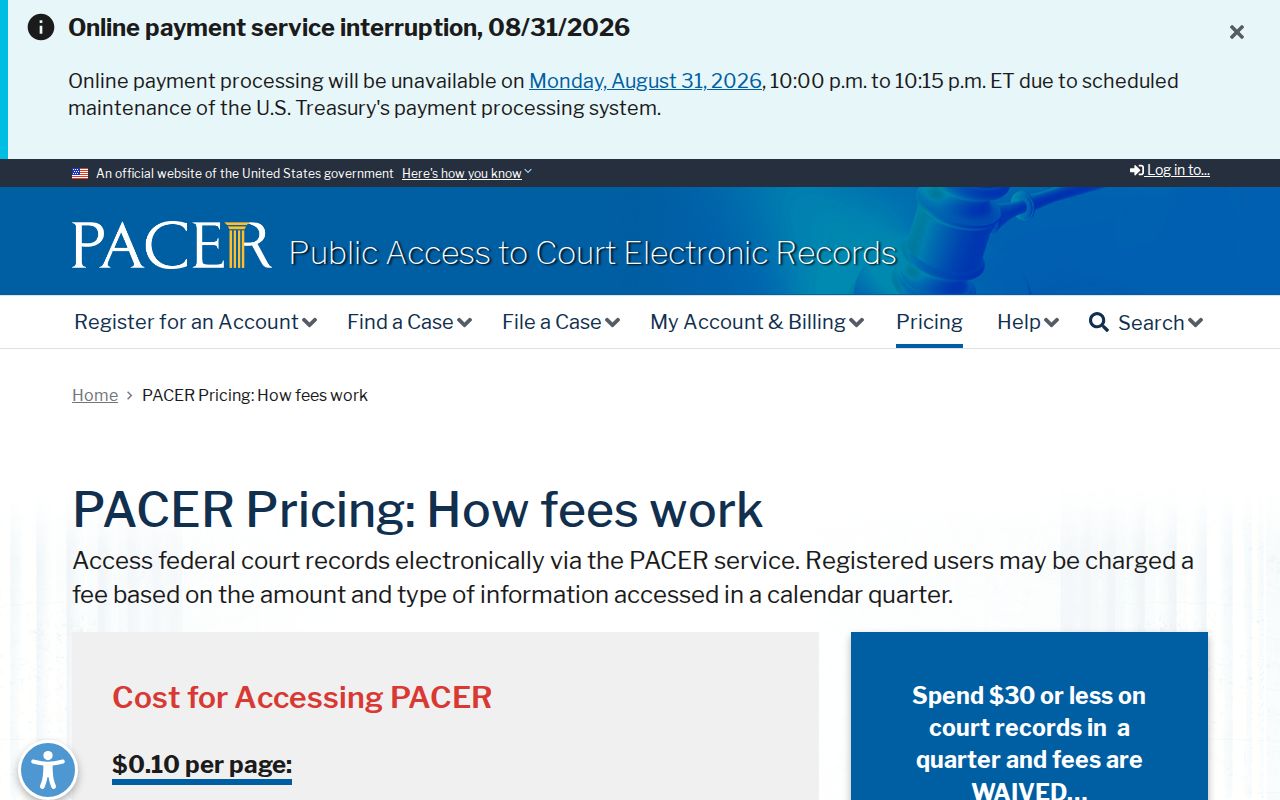 Johnston County Archer Lodge court records federal PACER distinction