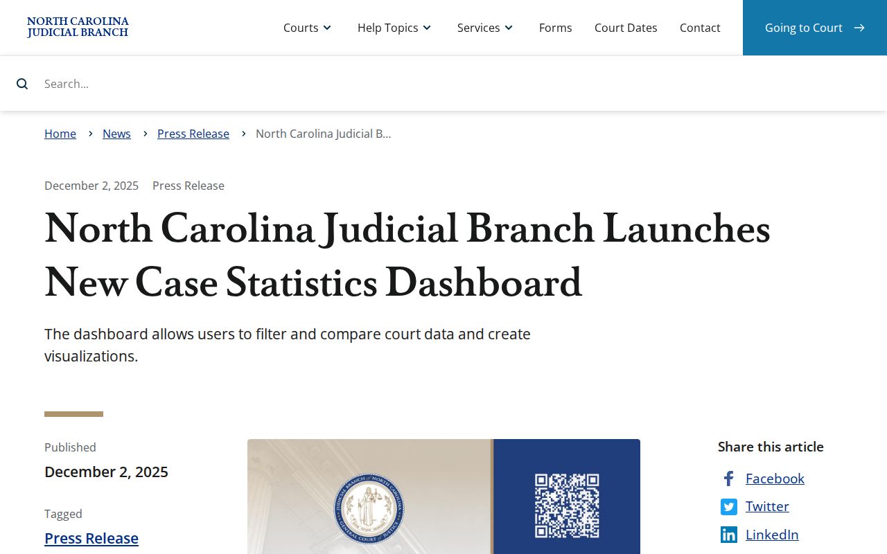 Johnston County Benson court records case statistics source