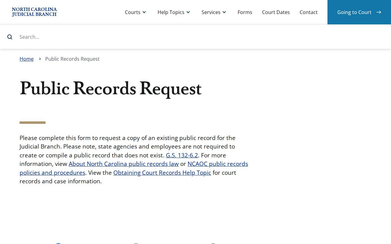Johnston County Selma court records public request form source